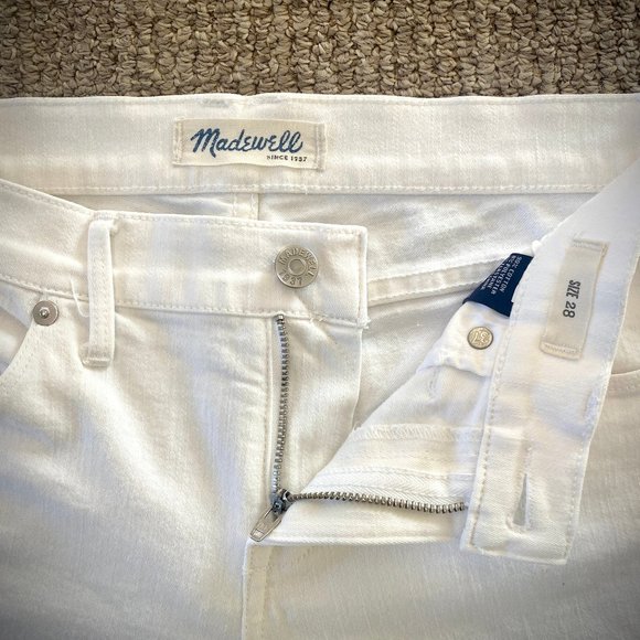Madewell Skinny Skinny Crop Zip Jeans in Pure White - 28 - Picture 8 of 10